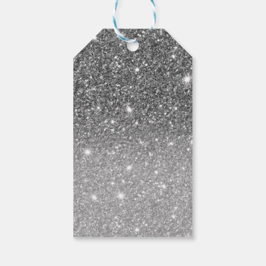 Moderne Glitter Sparkles Persoonlijk Cadeaulabel (Achterkant)