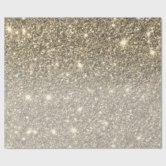 Moderne Glitter Sparkles Persoonlijk Cadeaupapier (Vlak)