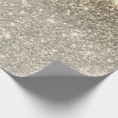 Moderne Glitter Sparkles Persoonlijk Cadeaupapier (Hoek)