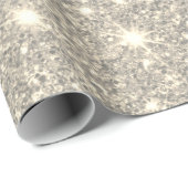 Moderne Glitter Sparkles Persoonlijk Cadeaupapier (Rol Hoek)