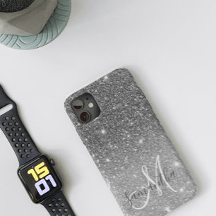 Moderne Glitter Sparkles Persoonlijk Case-Mate iPhone Case