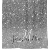Moderne Glitter Sparkles Persoonlijk Douchegordijn (Voorkant)