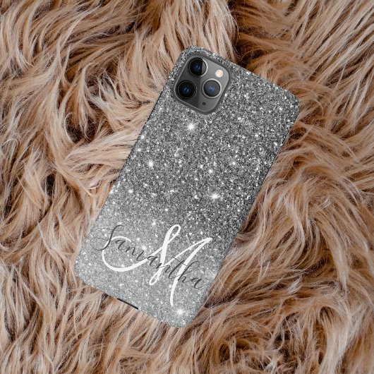 Moderne Glitter Sparkles Persoonlijk iPhone Hoesje