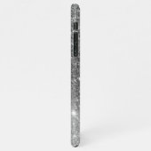 Moderne Glitter Sparkles Persoonlijk iPhone Hoesje (Linkerkant)