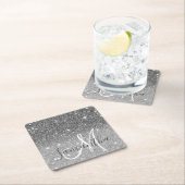 Moderne Glitter Sparkles Persoonlijk Kartonnen Onderzetters (Insitu)