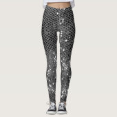 Moderne Glitter Sparkles Persoonlijk Leggings (Voorkant)