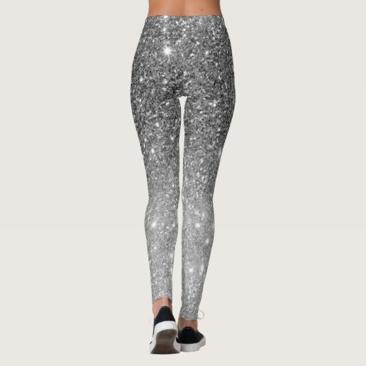 Moderne Glitter Sparkles Persoonlijk Leggings (Achterkant)