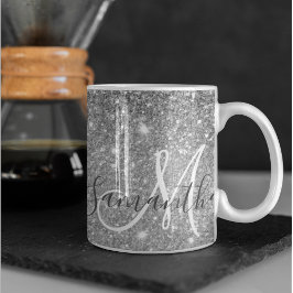 Moderne Glitter Sparkles Persoonlijk Mok