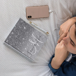 Moderne Glitter Sparkles Persoonlijk Notitieboek