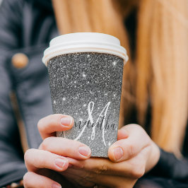 Moderne Glitter Sparkles Persoonlijk Papieren Bekers