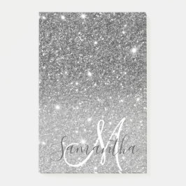 Moderne Glitter Sparkles Persoonlijk Post-it® Notes
