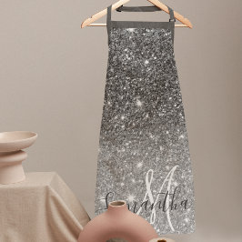 Moderne Glitter Sparkles Persoonlijk Schort