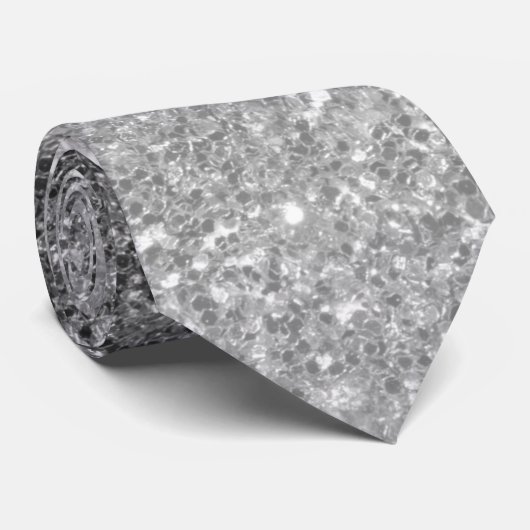 Moderne Glitter Sparkles Persoonlijk Stropdas (Opgerold)