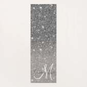 Moderne Glitter Sparkles Persoonlijk Yogamat (Achterkant)