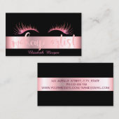 Moderne glitterij, schuine streep, zwarte makreela visitekaartje (Voorkant / Achterkant)
