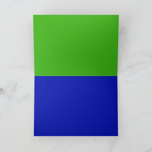 Moderne glitterpauw feestdagen kaart (Binnen)