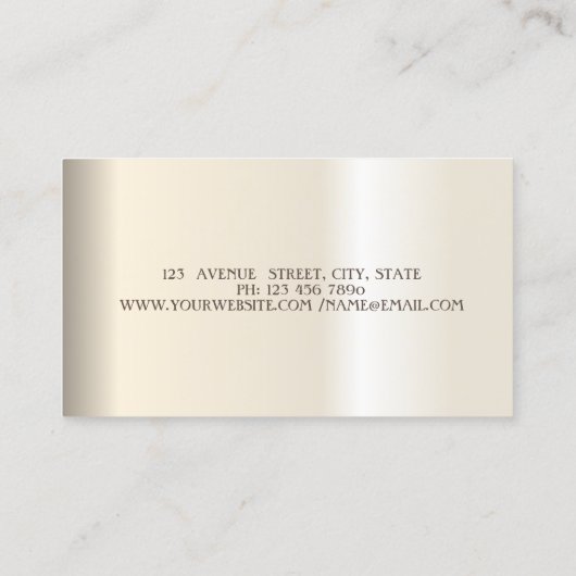 Moderne glitterreeksen geometrisch, Abstract Visitekaartje (Achterkant)