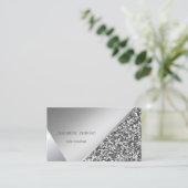 Moderne Glitters, Geometrisch, Abstract Visitekaartje (Staand voorkant)