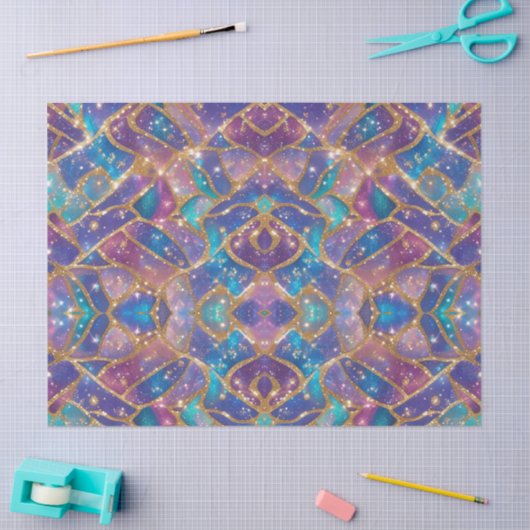 Moderne glitters opaal pastelkleuren tissuepapier (Craft)