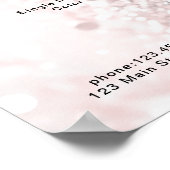 Moderne glitters prijslijst Poster (Hoek)
