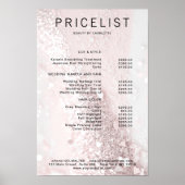 Moderne glitters prijslijst Poster (Voorkant)