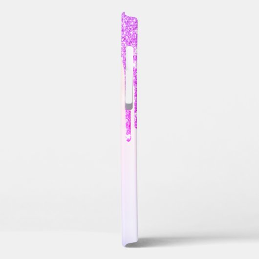 Moderne glitterschijven, Ombre, Monogram Ice Cream Case-Mate iPhone Case (Achterkant / Links)