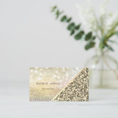 Moderne Glittersequins Abstract Bokeh Visitekaartje (Staand voorkant)