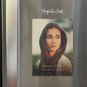 Moderne Glitz Afstuderen foto aankondigingsmagnete Magnetische Uitnodiging