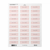 Moderne Glitz-labels met persoonlijke retouradress Etiket (Full Sheet)