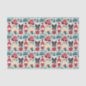 Moderne gnomen en paddenstoelen tissuepapier (Voorkant)