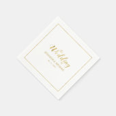 Moderne God Script Trouwreceptie Servet (Hoek)