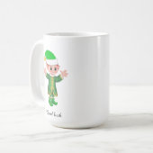 Moderne Goede Geluks Elf en Script Mok (Voorkant links)