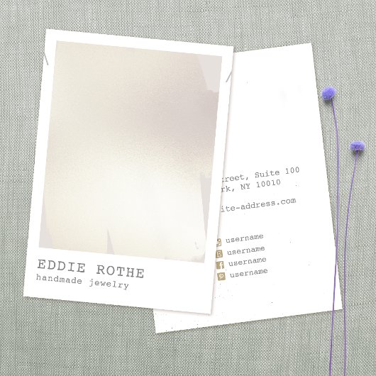 Moderne Gold Abstracte Waterverf Ketting display Visitekaartje