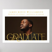 Moderne GOLD AFSTUDEREN Foto CLASS VAN 2023 Folie Afdrukken (Voorkant)