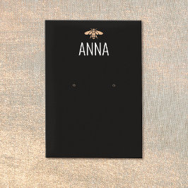 Moderne Gold Bee Black-kaart met oormerk Visitekaartje