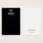Moderne Gold Bee Black-kaart met oormerk Visitekaartje (Voorkant /achterkant)