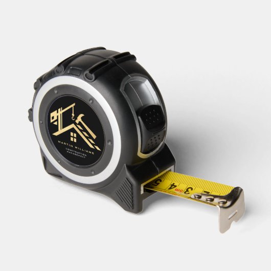 Moderne Gold & Black Building Service Rolmaat (Hoek)