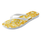 Moderne Gold Bokeh Teenslippers (Schuin)