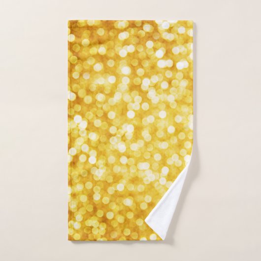 Moderne Gold Bokeh Towel Set Bad Handdoek (Handdoek)