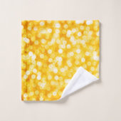 Moderne Gold Bokeh Towel Set Bad Handdoek (Wasdoekje)