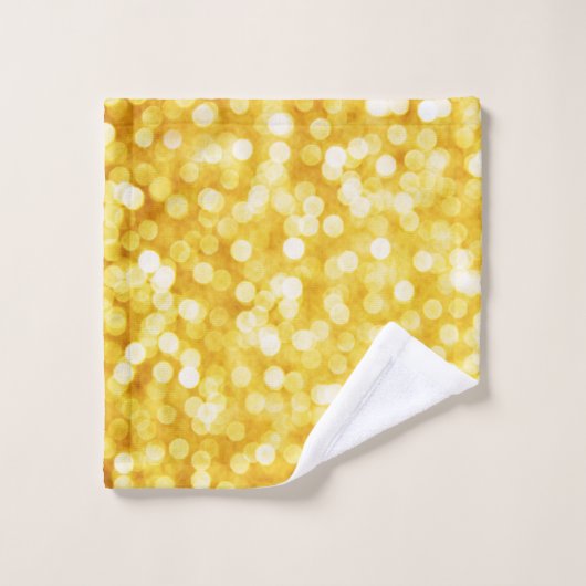 Moderne Gold Bokeh Towel Set Bad Handdoek (Wasdoekje)