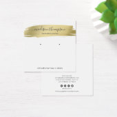 Moderne Gold Chic-Oorlogsweergave Vierkante Visitekaartjes (Bureau)