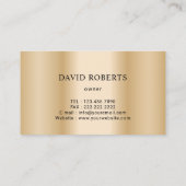 Moderne Gold Cleaning Service Visitekaartje (Achterkant)