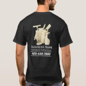 Moderne Gold Cleaning Supplies Schoonmaakservice T-shirt (Achterkant)