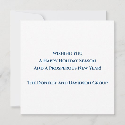 Moderne Gold Client Appreciation Holiday (Achterkant)