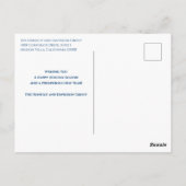 Moderne Gold Client Appreciation Holiday Briefkaart (Achterkant)