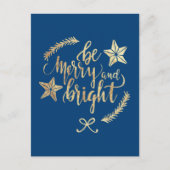 Moderne Gold Client Appreciation Holiday Briefkaart (Voorkant)