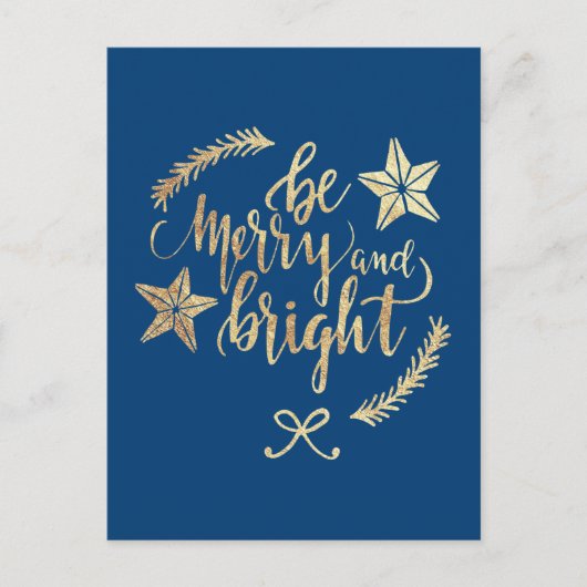 Moderne Gold Client Appreciation Holiday Briefkaart (Voorkant)