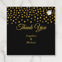 Moderne Gold Confetti Hartelijk dank