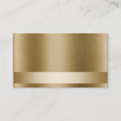 Moderne Gold Confetti Stippen Makeup Artist Visitekaartje (Achterkant)